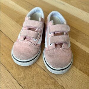 toddler pink velcro Vans toddler size 7